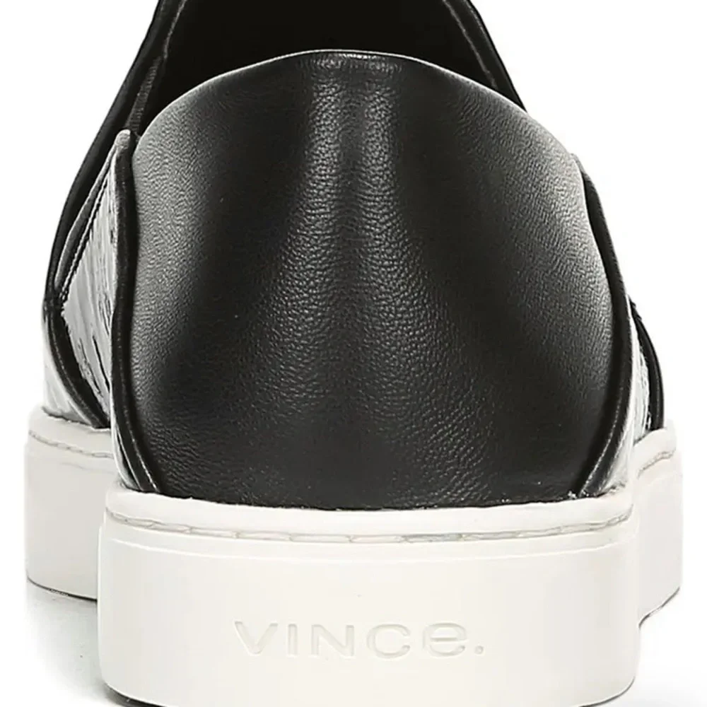 NEW Vince Garvey Slip On Black Leather FREE SHIPPING - Picture 7 of 9